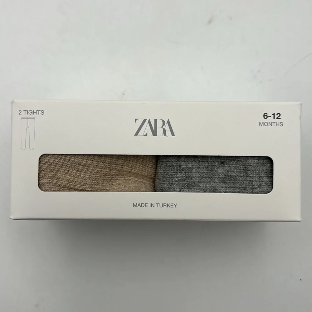 Zara Baby Girl Pair of Ribbed Tights